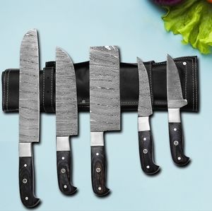 Damascus Steel Professional Chef Set | 5 Pcs Knife Set |